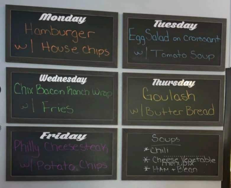 Comet Bowl - Charles City, IA menu_pic