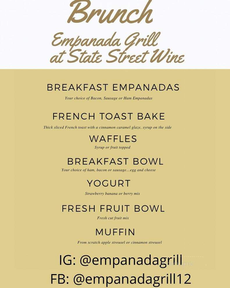 Empanada Grill - Greensboro, NC menu_pic