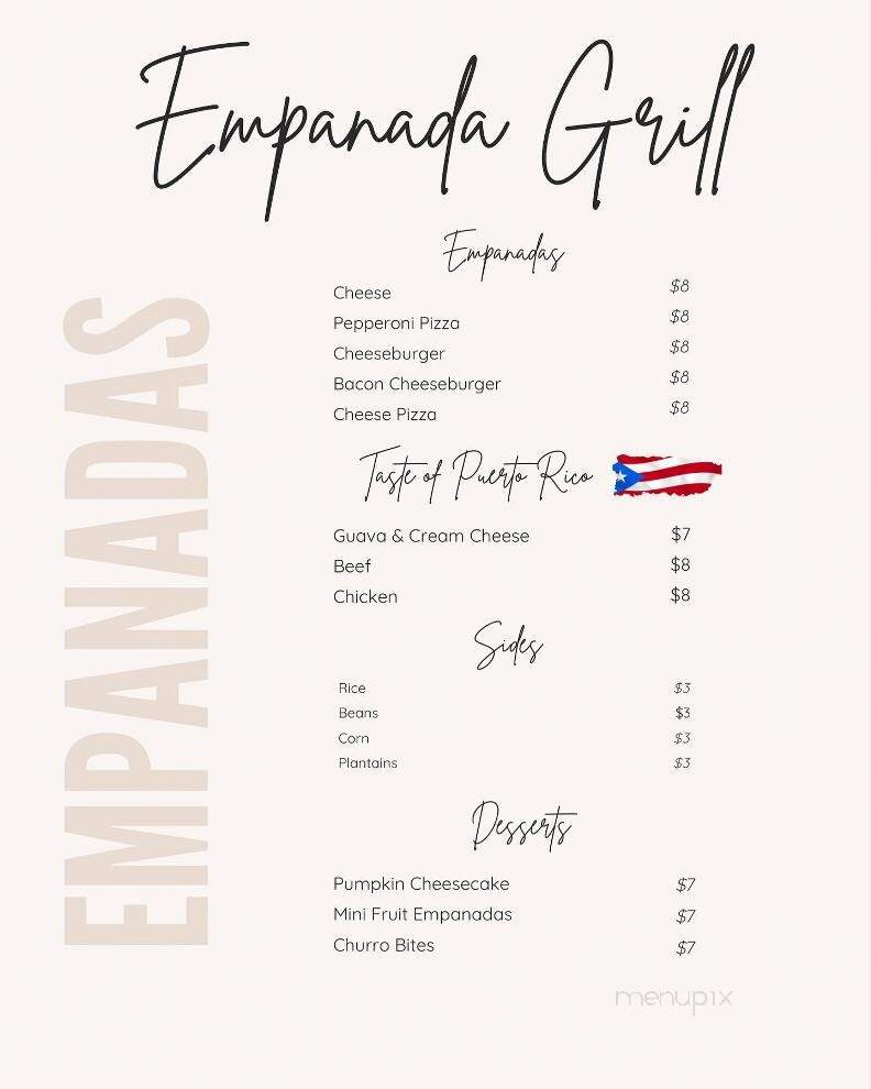 Empanada Grill - Greensboro, NC menu_pic