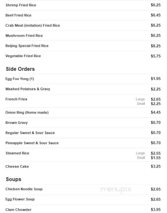 Beijing Restaurant - Emmett, ID menu_pic