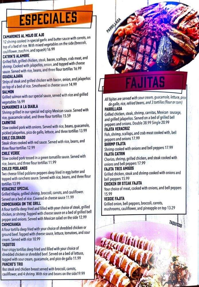 El Catrin - St. Louis, MO menu_pic