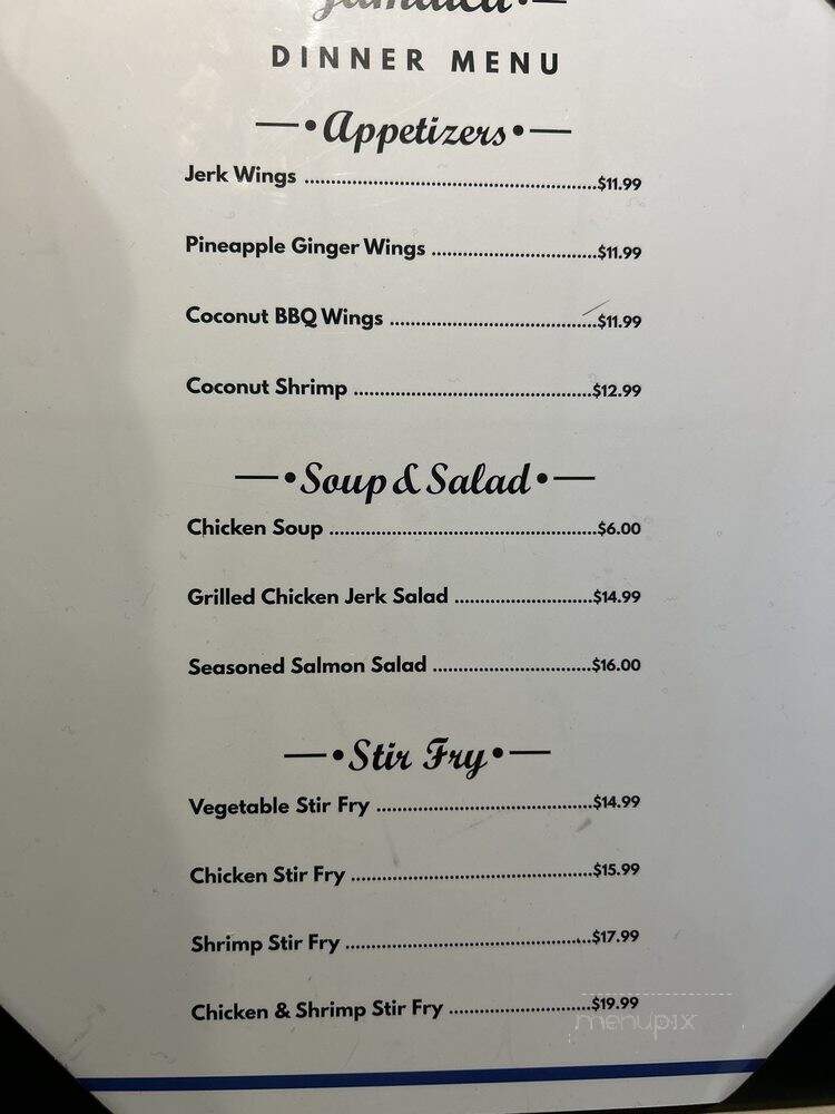 Flavors Of Jamaica - York, PA menu_pic