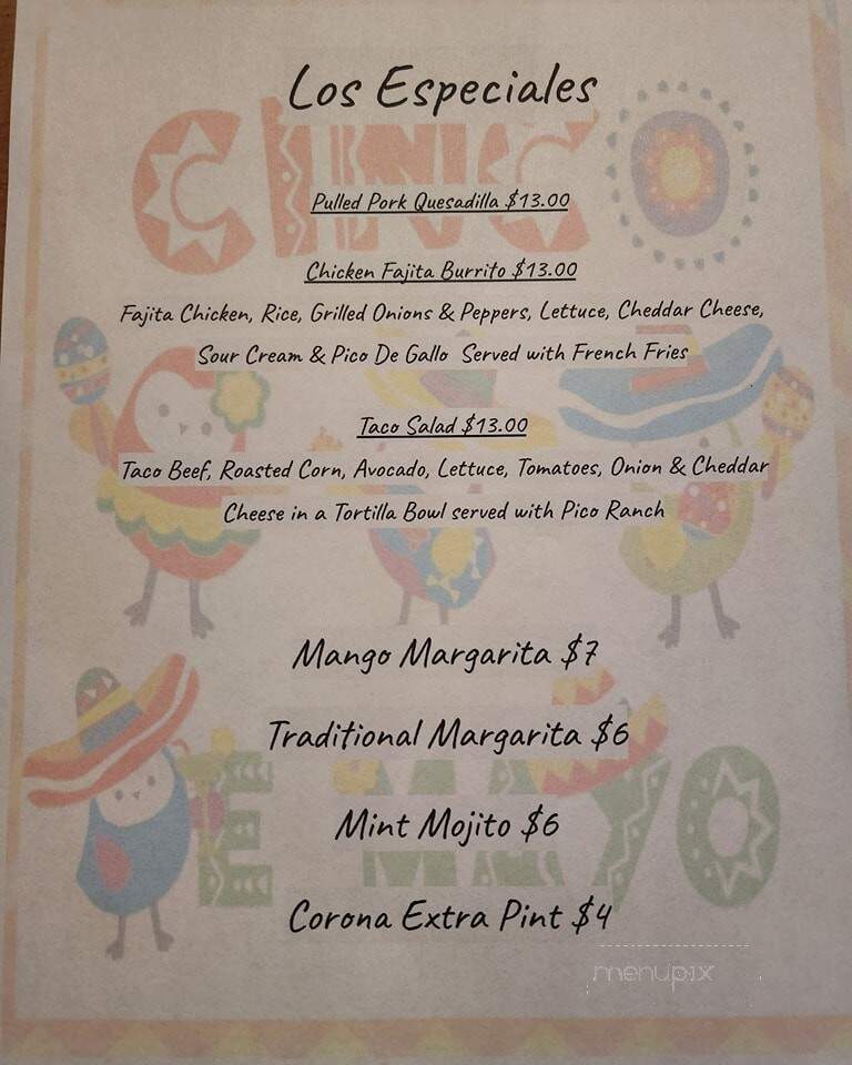 The Edge of Town Tavern - Plymouth, NH menu_pic