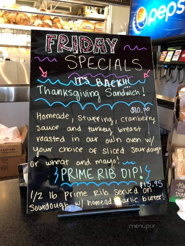 Sprankle's Village Deli - Benicia, CA menu_pic
