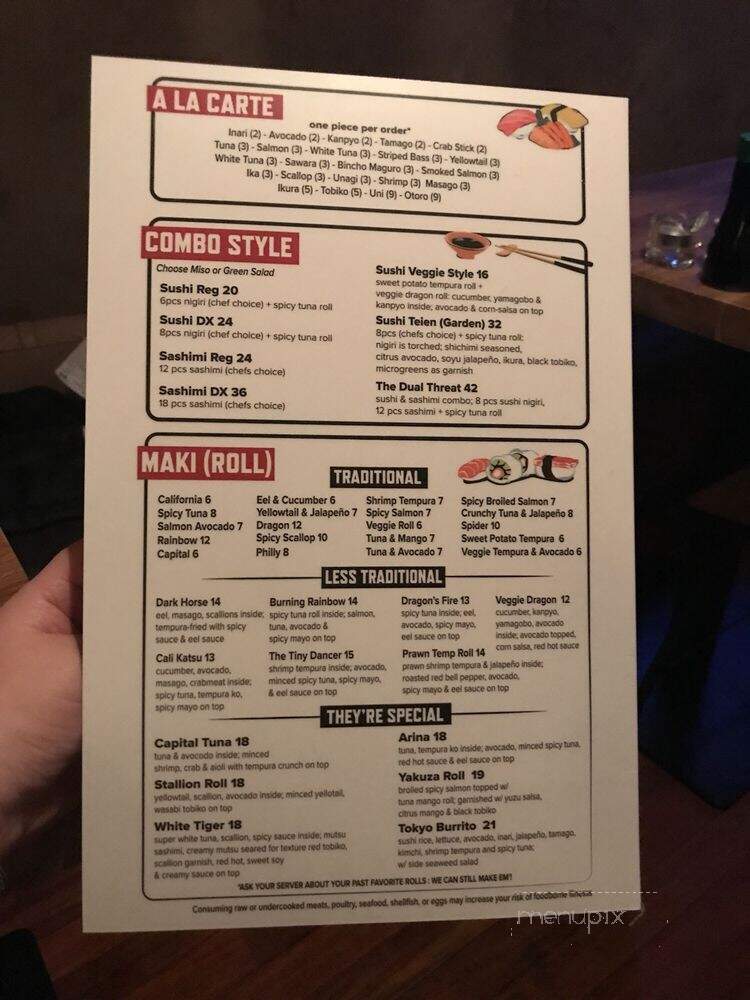 1225 Raw Sushi & Sake Lounge - Philadelphia, PA menu_pic