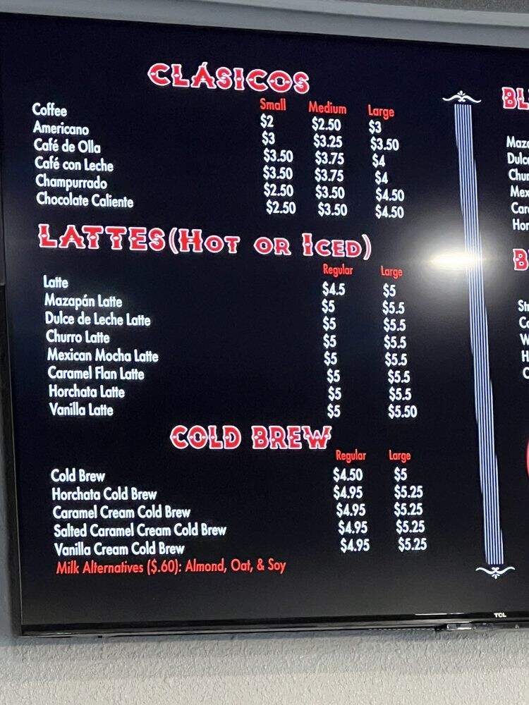 Mariachi Bakery - Norwalk, CA menu_pic