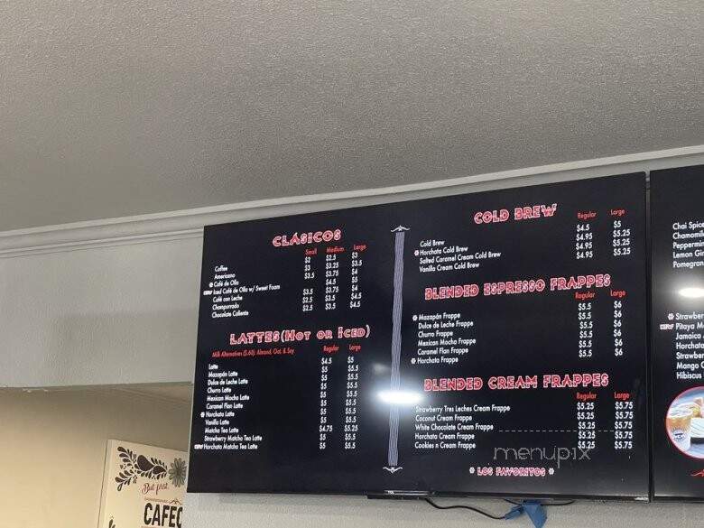 Mariachi Bakery - Norwalk, CA menu_pic