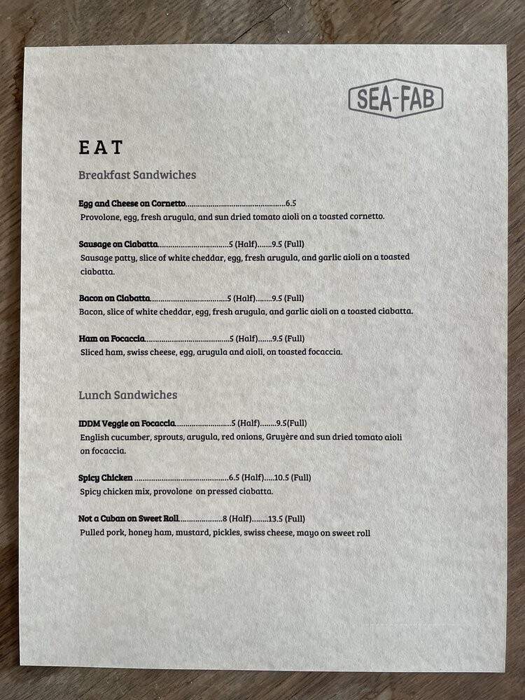 Seafab Cafe - Seattle, WA