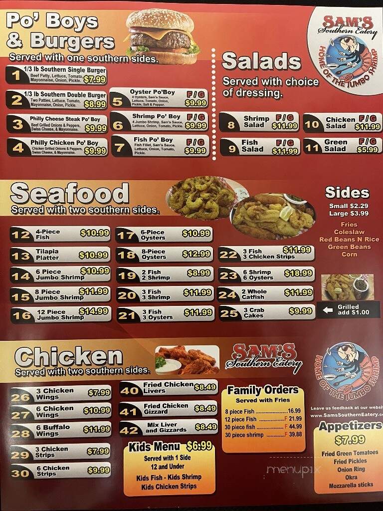 Sam's Southern Eatery - Enid, OK menu_pic