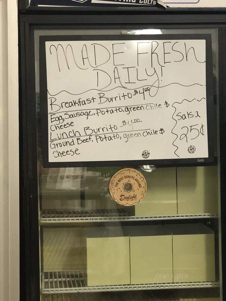 Daylight Donuts - Silver City, NM menu_pic