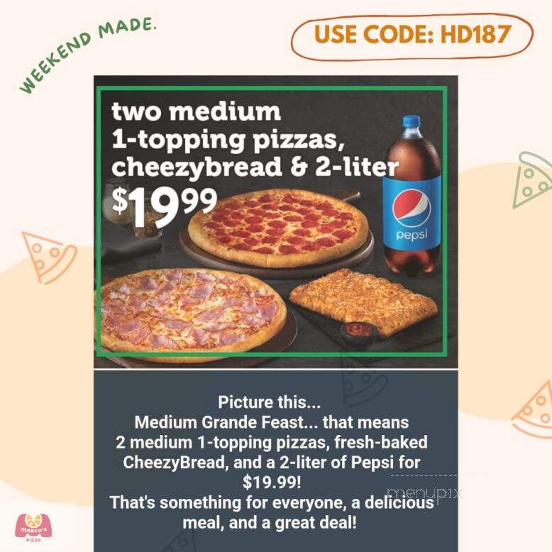 Marco's Pizza - Ironton, OH menu_pic