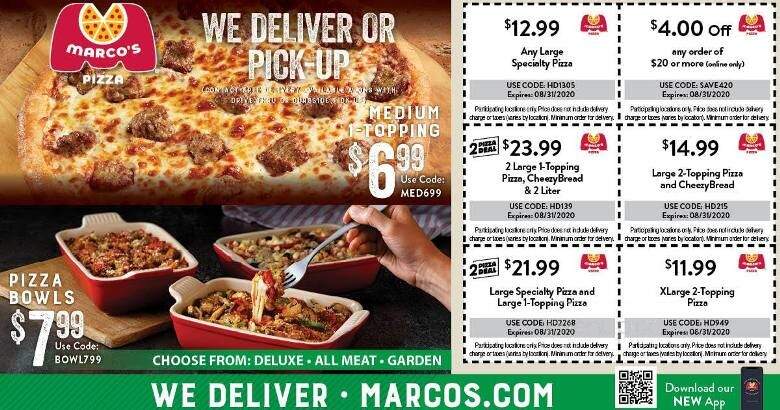 Marco's Pizza - Ironton, OH menu_pic