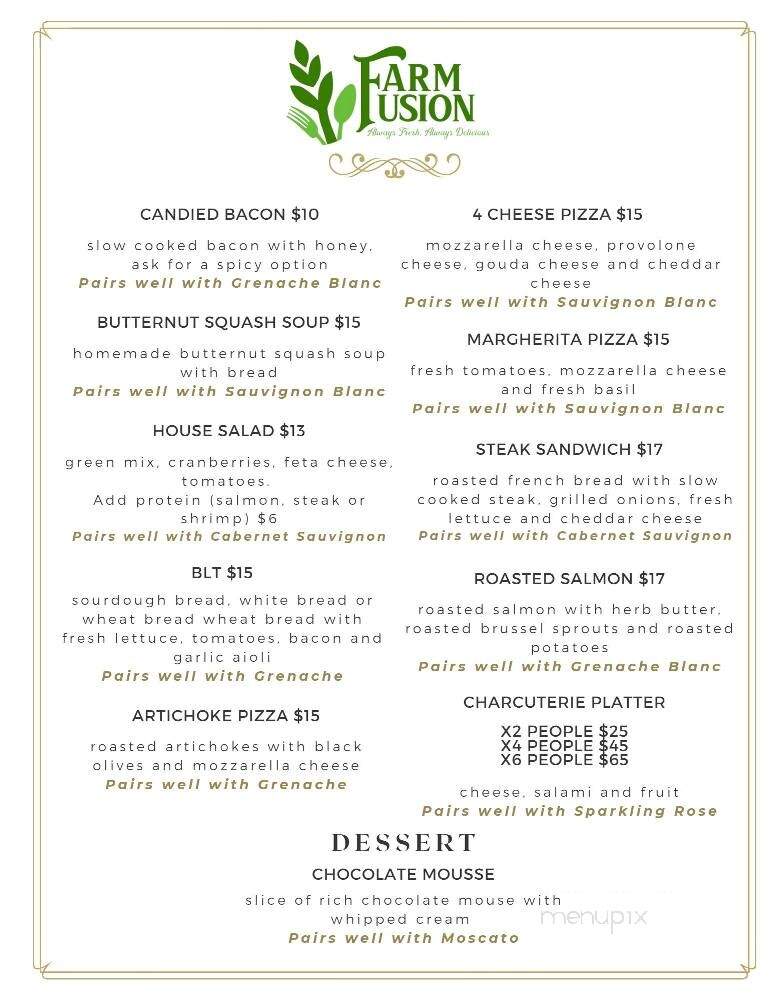 Twin Rocks Estate Winery - Granite Bay, CA menu_pic
