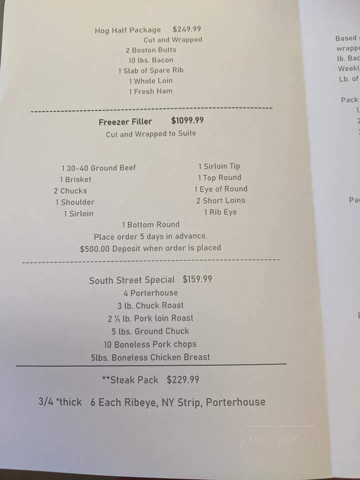 Two Fat Butchers - Front Royal, VA menu_pic