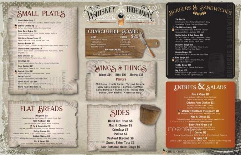 Whiskey Hideaway - Staten Island, NY menu_pic