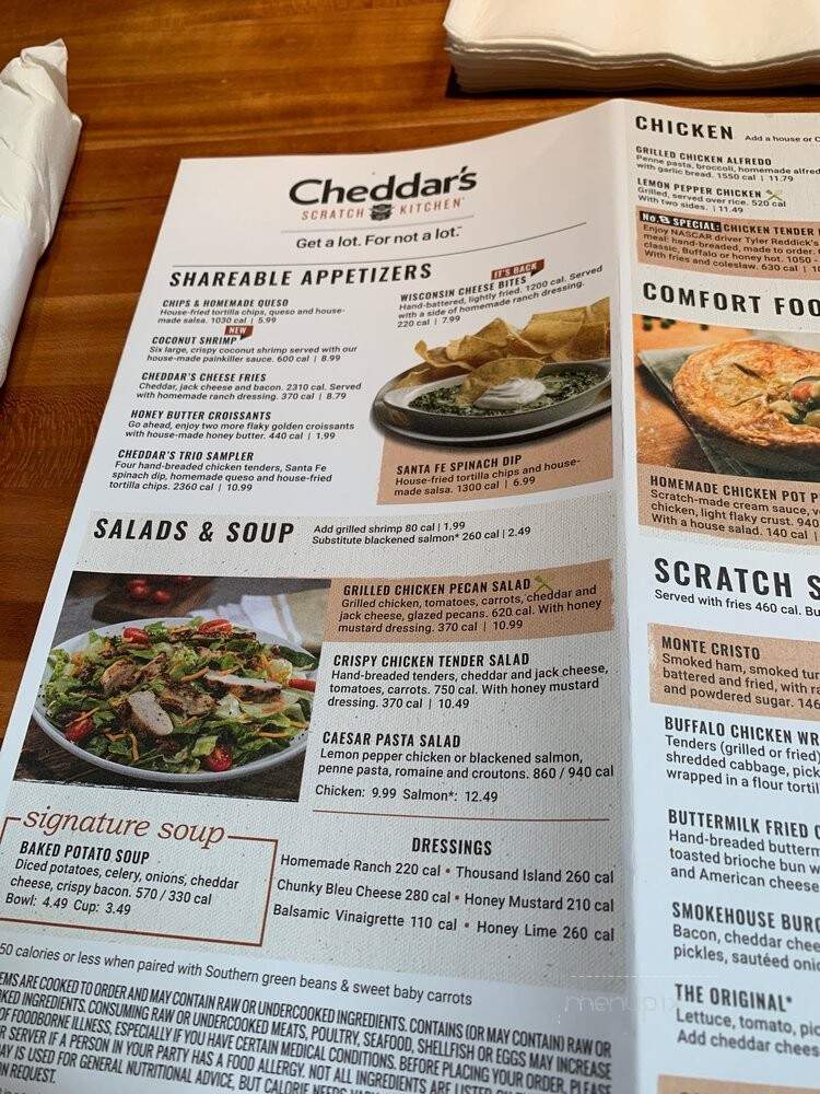 Cheddar's - Harker Heights, TX menu_pic