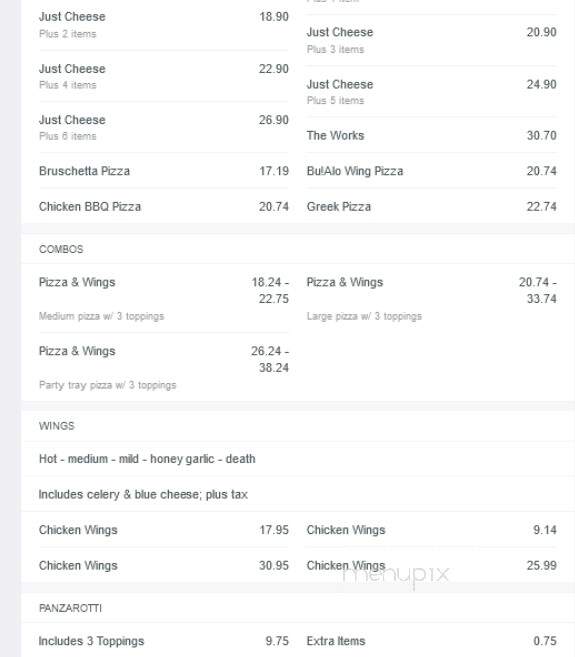 Super Mario's Pizza Port Colborne - Port Colborne, ON menu_pic