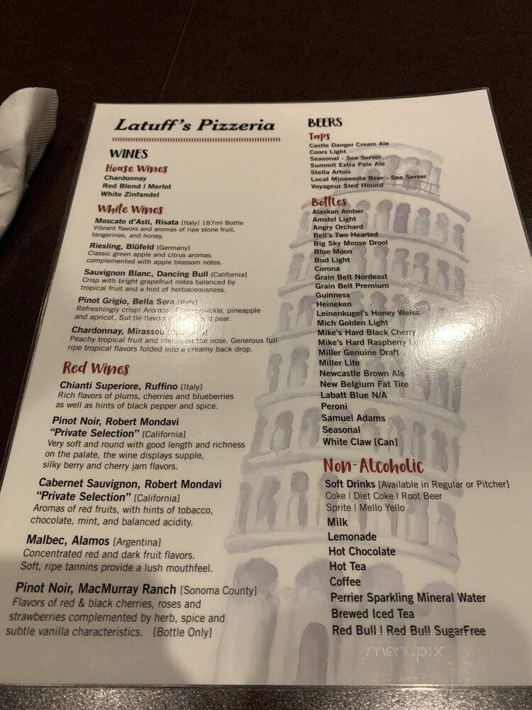 Latuff's Pizzeria - Plymouth, MN menu_pic