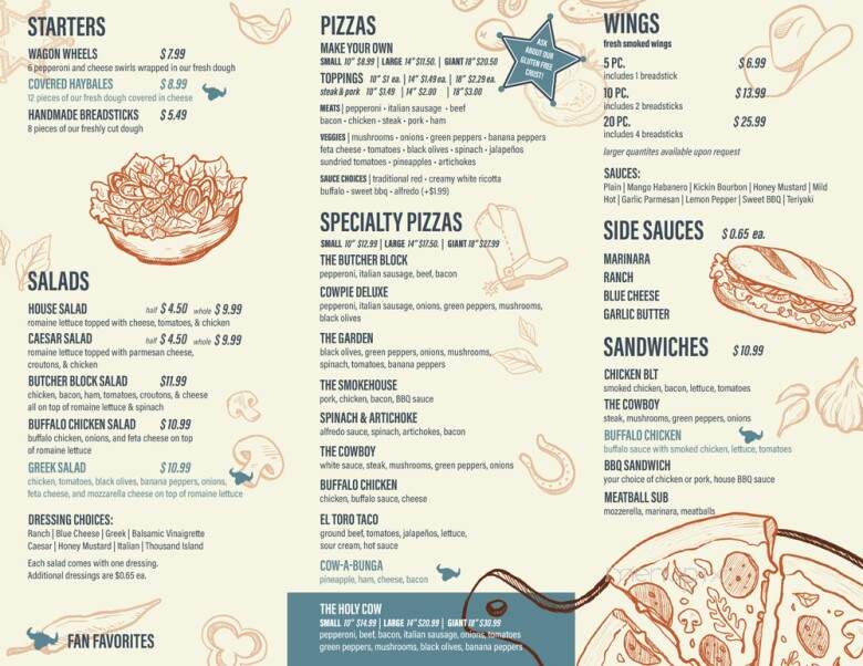 Cow Pies Pizza - Byron, GA menu_pic
