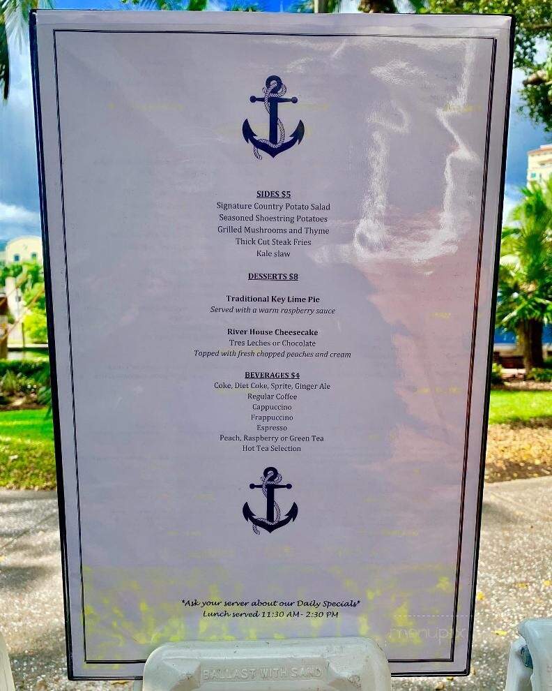River House Restaurant - Fort Lauderdale, FL menu_pic