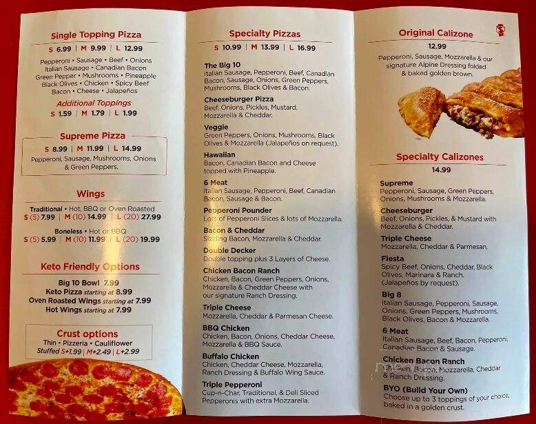 Simple Simon's Pizza - Granby, MO menu_pic