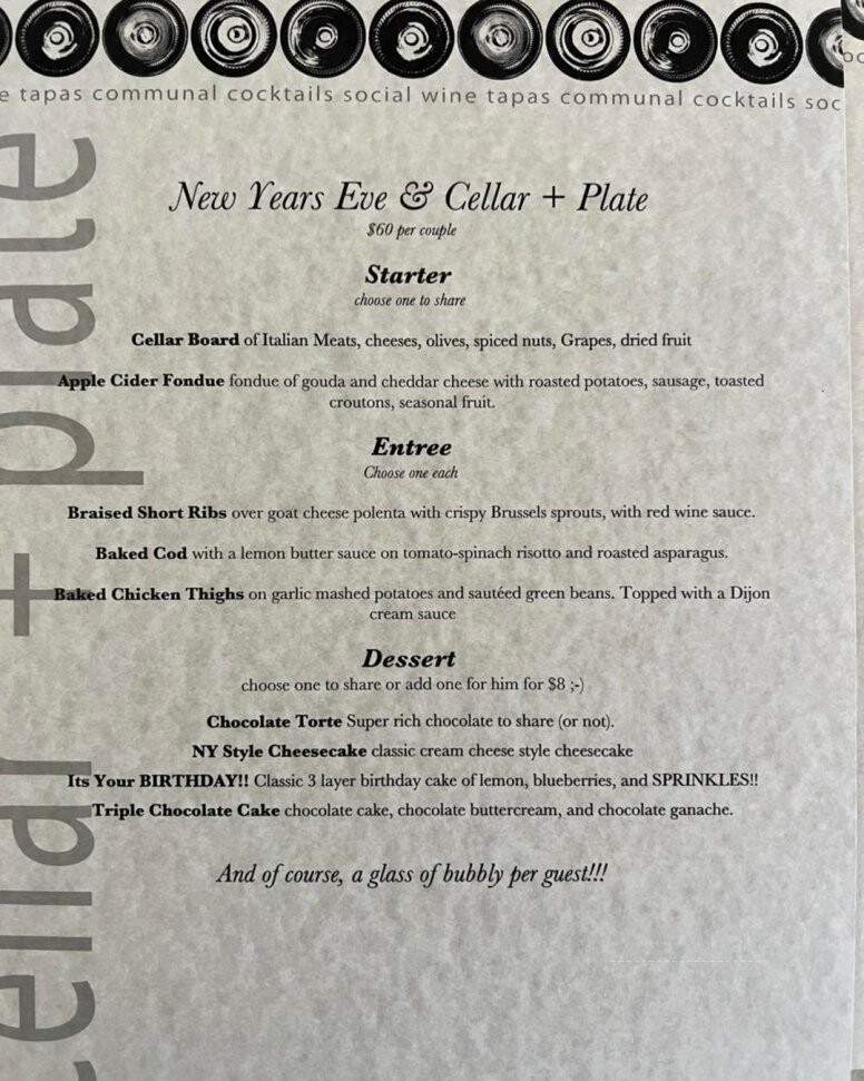 cellar + plate - Springfield, MO menu_pic
