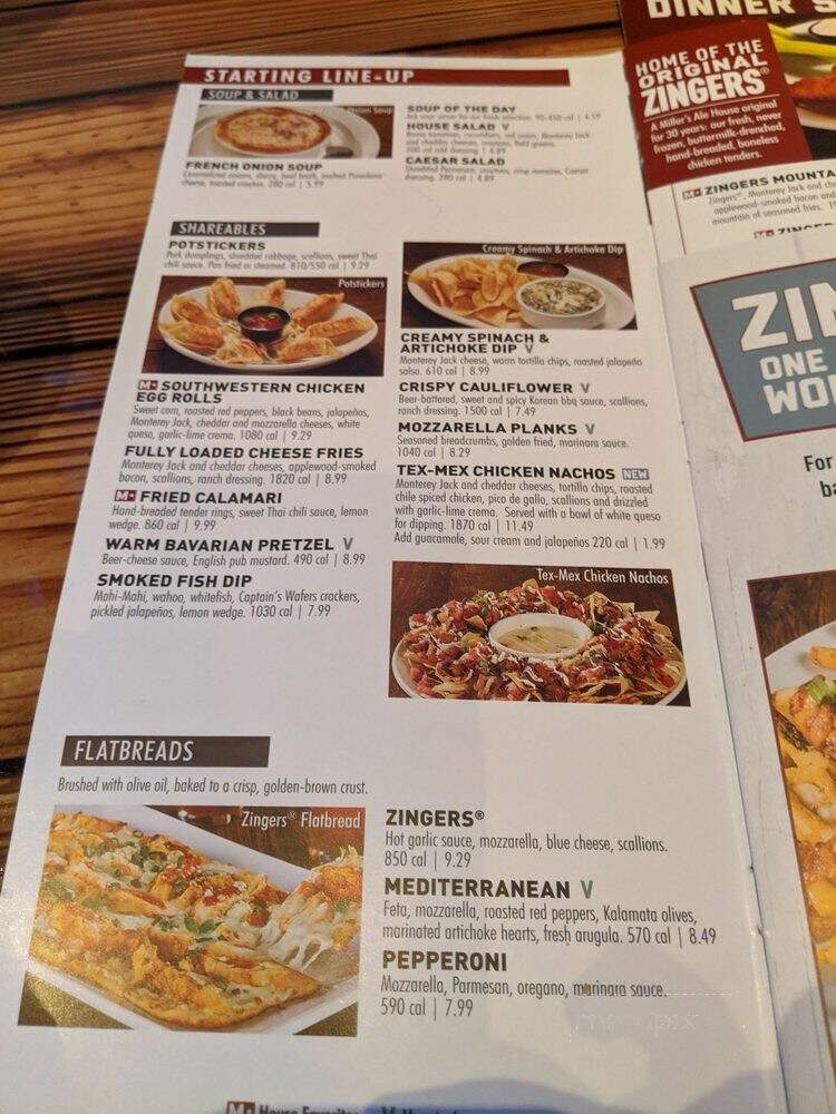 Miller's Ale House - Lady Lake, FL menu_pic
