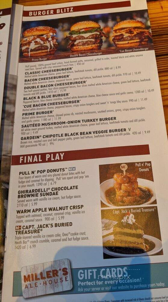 Miller's Ale House - Lady Lake, FL menu_pic