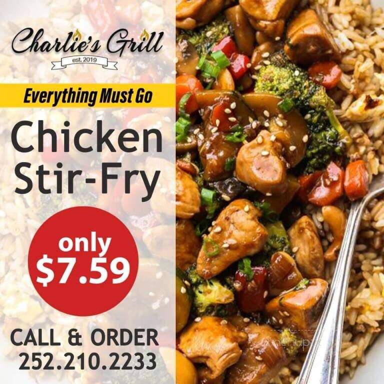 Charlie's Grill - Battleboro, NC menu_pic