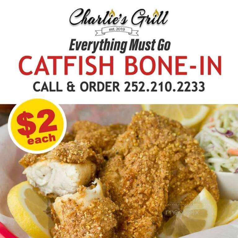Charlie's Grill - Battleboro, NC menu_pic