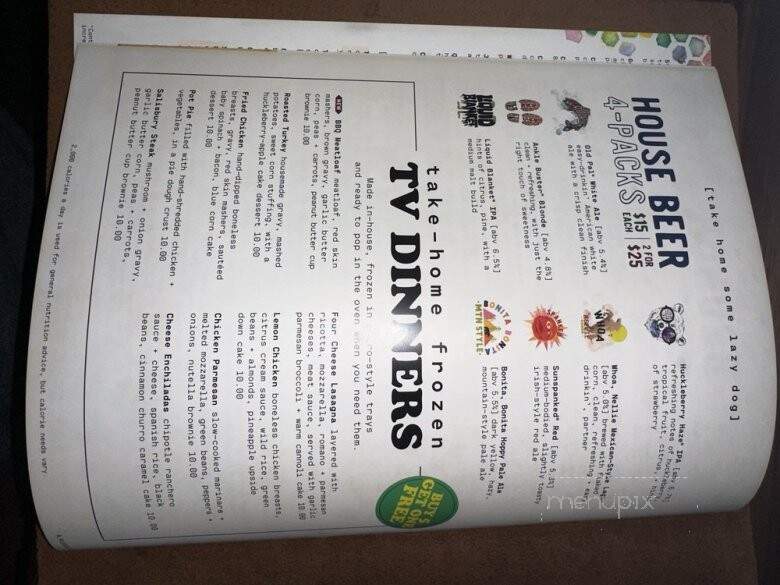 Lazy Dog Restaurant & Bar - Oak Brook, IL menu_pic