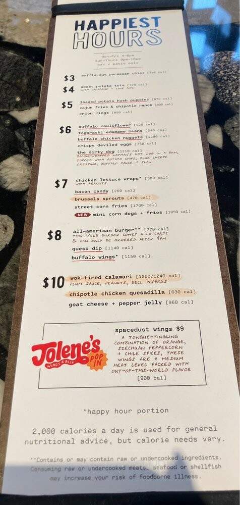 Lazy Dog Restaurant & Bar - Oak Brook, IL menu_pic