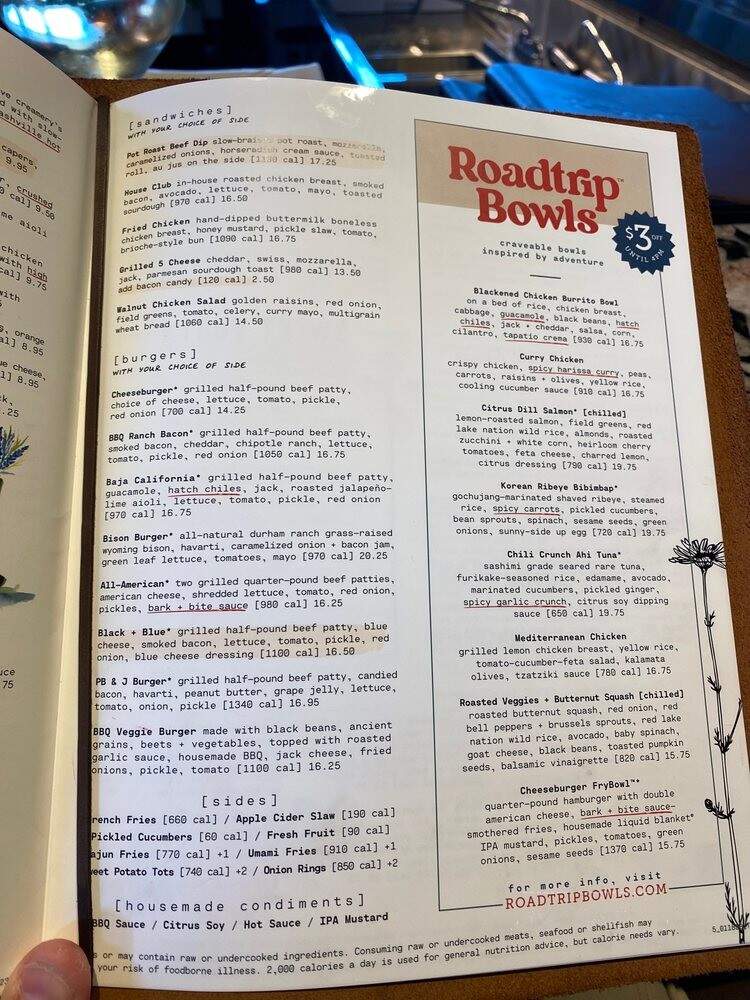 Lazy Dog Restaurant & Bar - Oak Brook, IL menu_pic