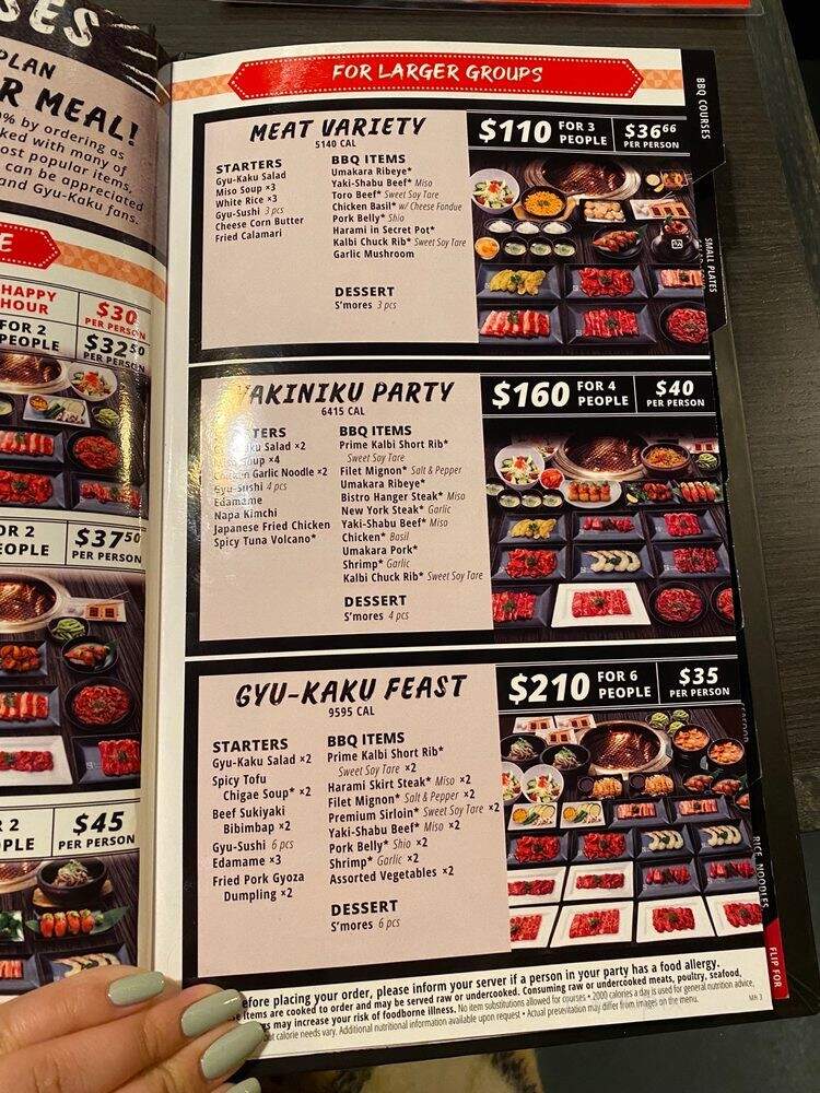 Gyu-Kaku Japanese BBQ - Greensboro, NC menu_pic