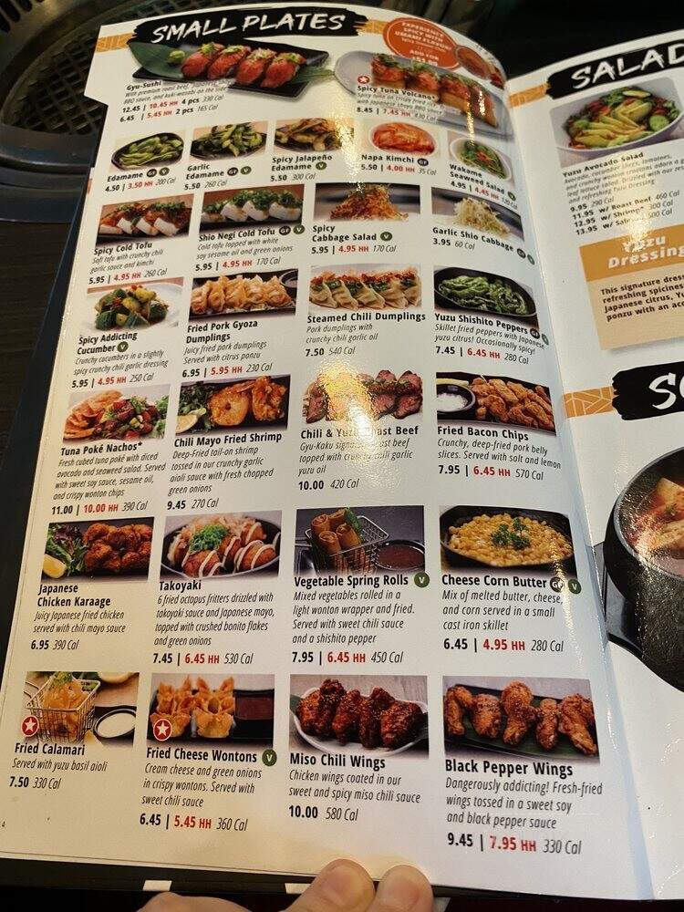 Gyu-Kaku Japanese BBQ - Greensboro, NC menu_pic