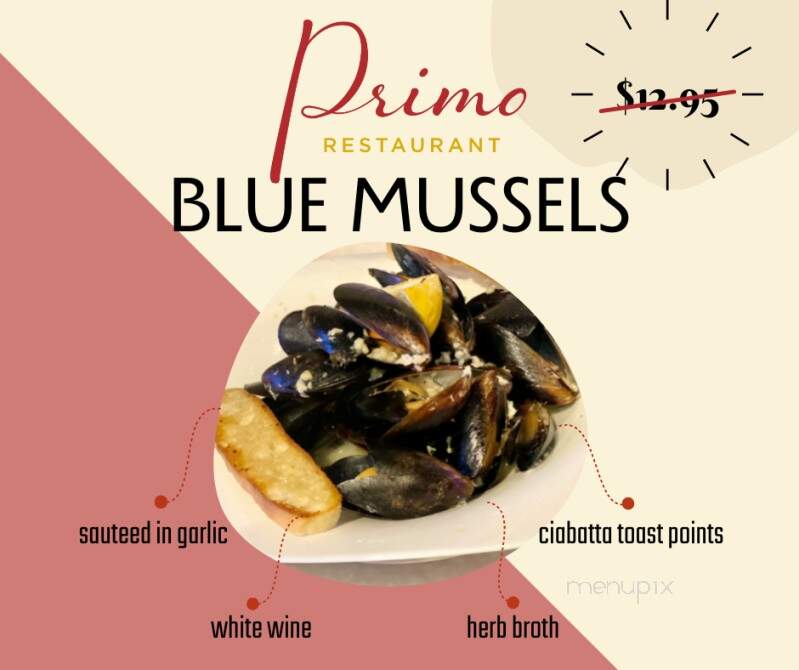 Primo Restaurant - Minot, ND menu_pic