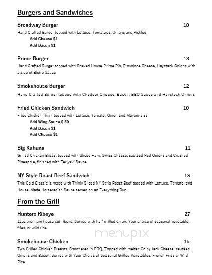 Primo Restaurant - Minot, ND menu_pic