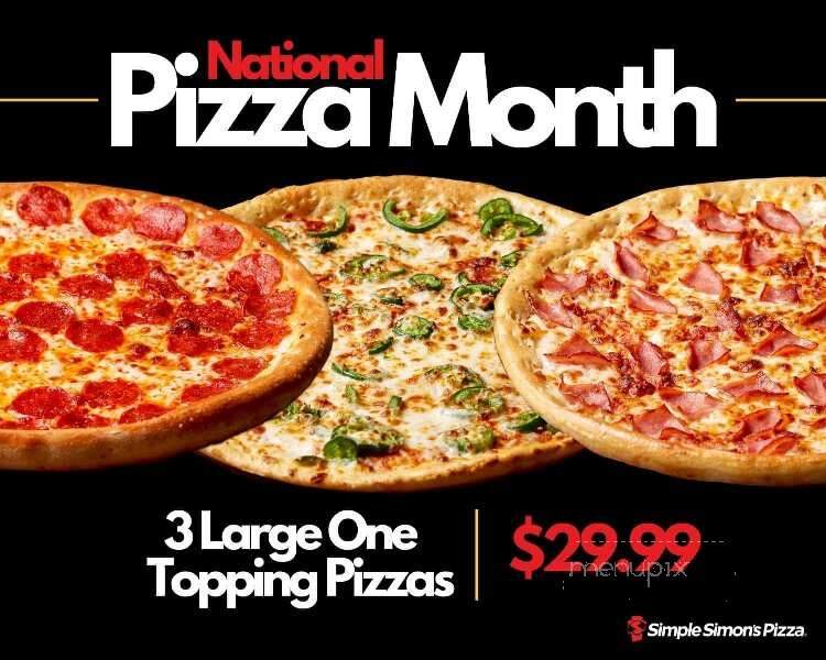Simple Simon's Pizza - Gravette, AR menu_pic