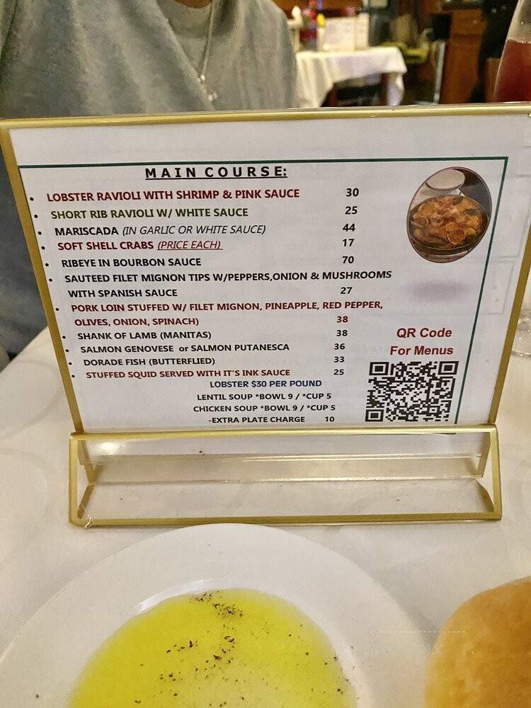 Forno's Of Spain Restaurant - Newark, NJ menu_pic