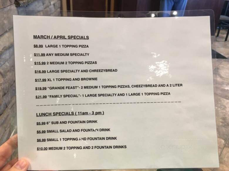 Marco's Pizza - Mount Juliet, TN menu_pic