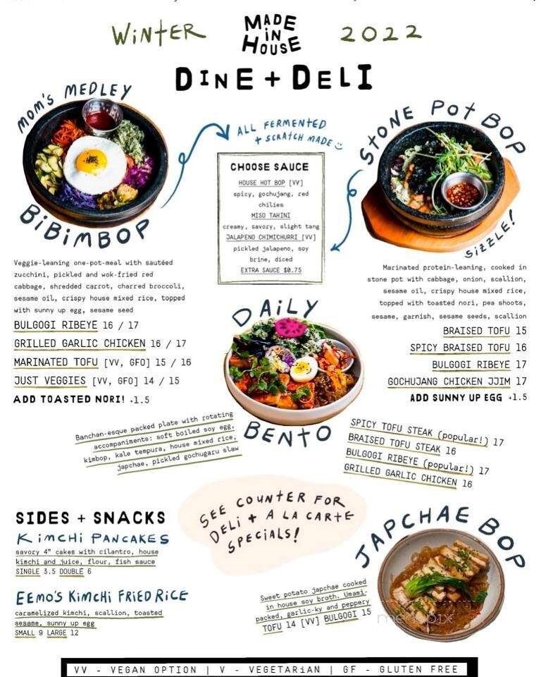 Made in House - Seattle, WA menu_pic