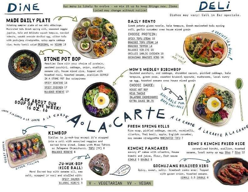 Made in House - Seattle, WA menu_pic