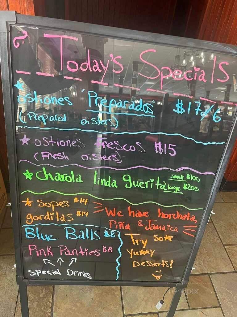La Patrona Bar and Grill - Lumberton, NC menu_pic