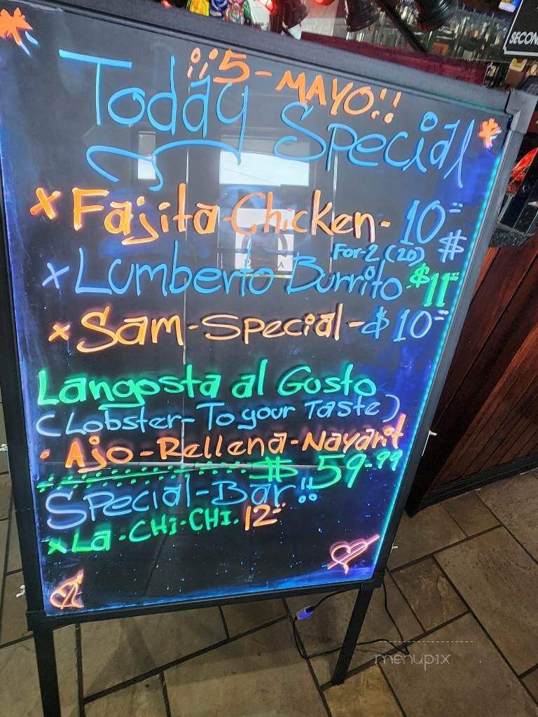 La Patrona Bar and Grill - Lumberton, NC menu_pic