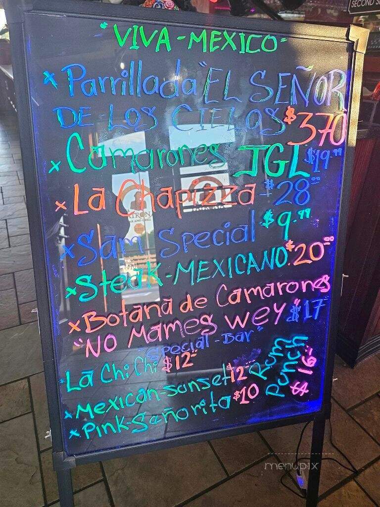La Patrona Bar and Grill - Lumberton, NC menu_pic