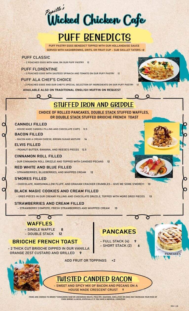Pupillo's Wicked Chicken Cafe - High Ridge, MO menu_pic