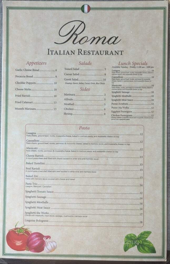 Roma Italian Restaurant - Jasper, AL