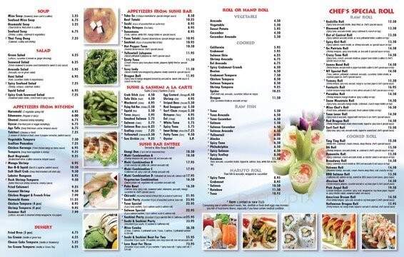 Mizu Japanese Cuisine - Londonderry, NH menu_pic