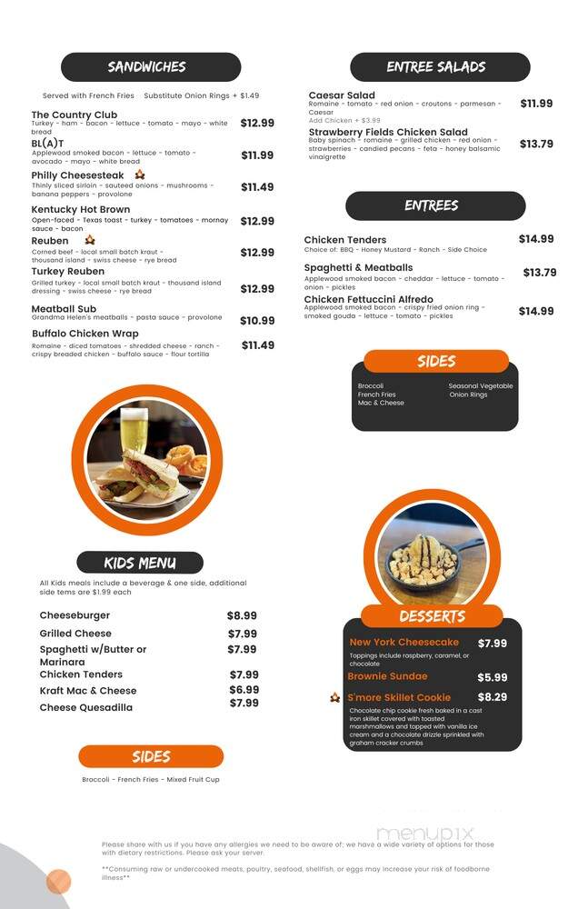 Ironwood Grill & Tap - Mason, OH menu_pic