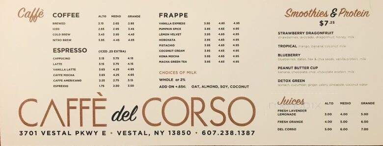 Caffe Del Corso - Vestal, NY